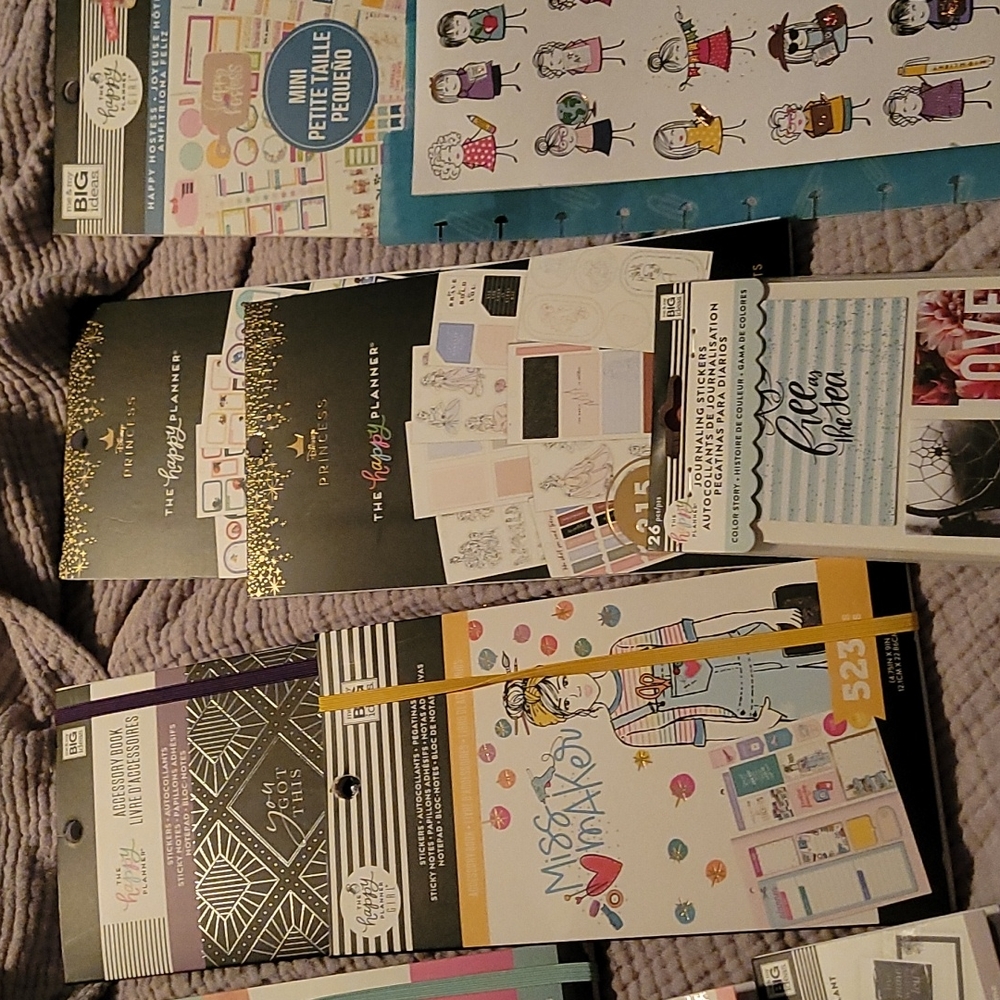 Happy planner set of stickers
